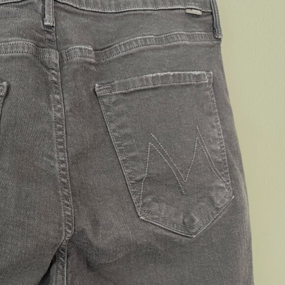 Mother The Mid Rise Dazzler Ankle Not Guilty Black Size 34 - Picture 9 of 13